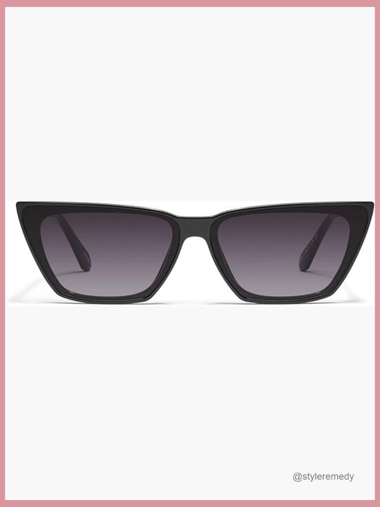 Oversized Cat Eye Sunglasses, UV Protected Lenses, Plastic Frame main image 2